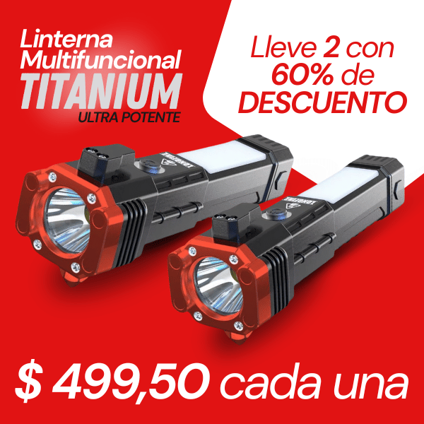 Linterna Titanium Multifuncional [ULTRA POTENTE] 🚨 Últimas Unidades 🚨